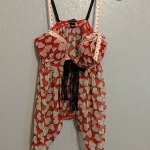 Sexy little things red heart nighty